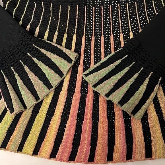 Sabri Ozel Angel Made In ITALY sweater Jacket Large multicolor Boho - Picture 6 of 8